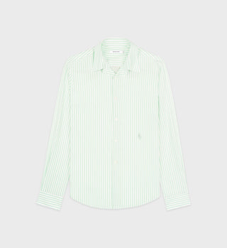 SRC Tencel Shirt - Washed Kelly Striped