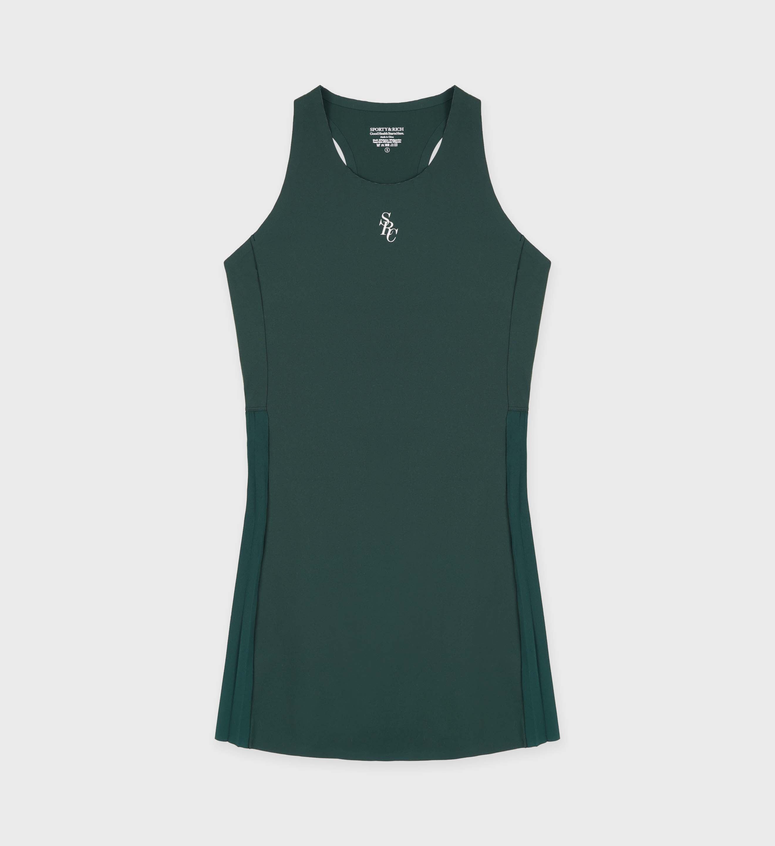 Sporty & Rich Green 'SRC' Dress - Forest Sporty & Rich Green 'SRC' Dress - Forest