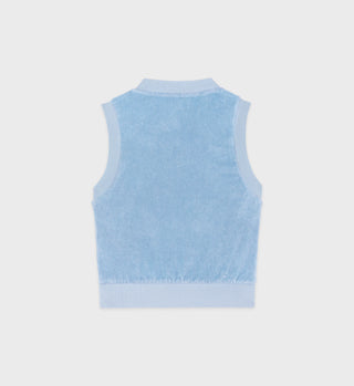 SRC Terry Vest - Sky Blue/White