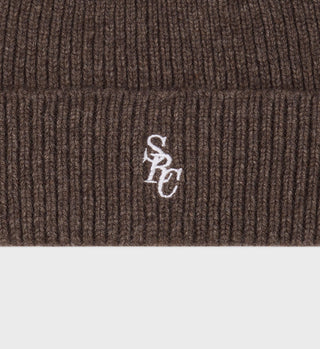 SRC Wool Beanie - Chocolate