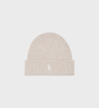 SRC Wool Beanie - Cream/White