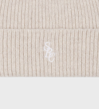 SRC Wool Beanie - Cream/White