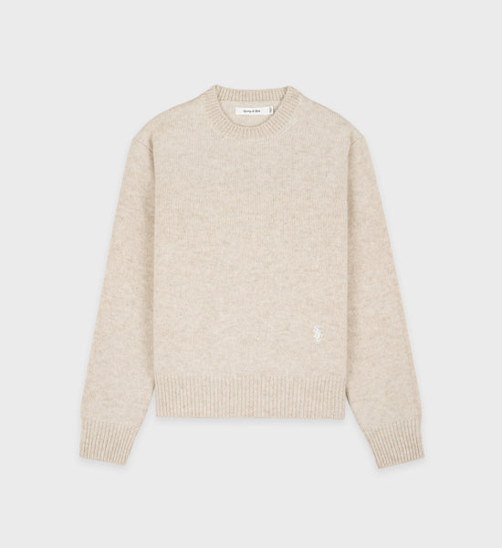 SRC Wool Crewneck - Cream/White