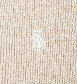 SRC Wool Crewneck - Cream/White