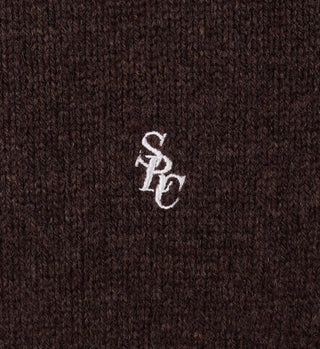 SRC Wool Turtleneck - Chocolate/White