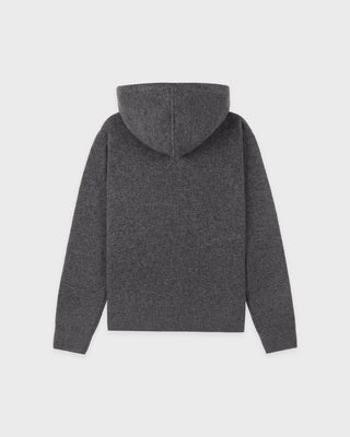SRC Cashmere Hoodie Men - Light Grey/White
