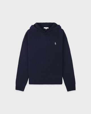 SRC Cashmere Hoodie Men - Navy/White