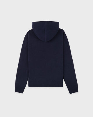 SRC Cashmere Hoodie Men - Navy/White