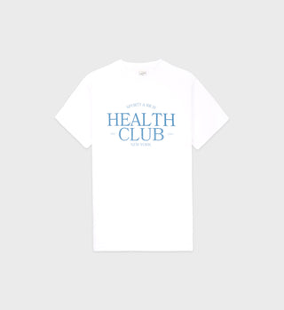 SR Health Club T-Shirt - White/Royal Blue