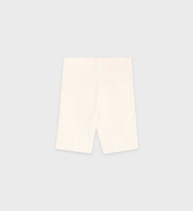 SRHWC Ribbed Biker Short - Cream