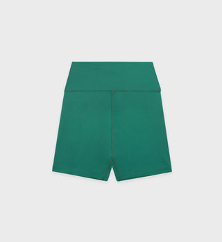 Green shorts on a white background