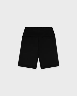 Signature Logo Biker Short - Black/White