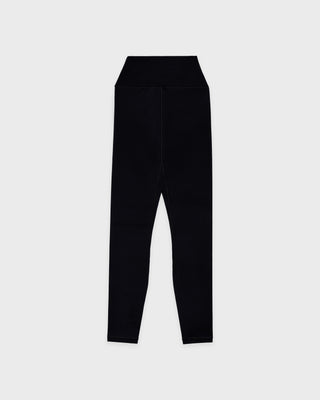 Black pants on a light gray background