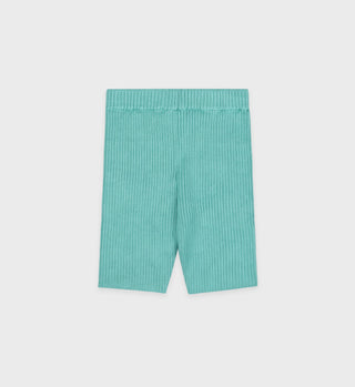 SRHWC Ribbed Biker Short - Aquamarine