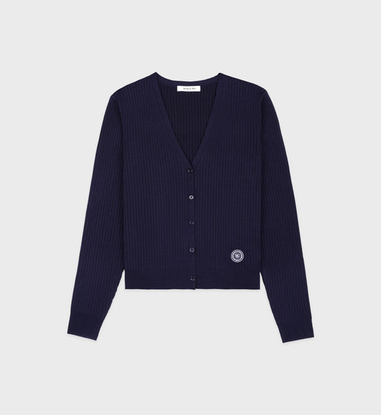 SRHWC Ribbed Cardigan - Navy