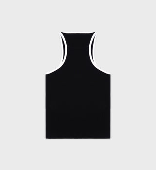 SRHWC Ribbed Tank - Black/White