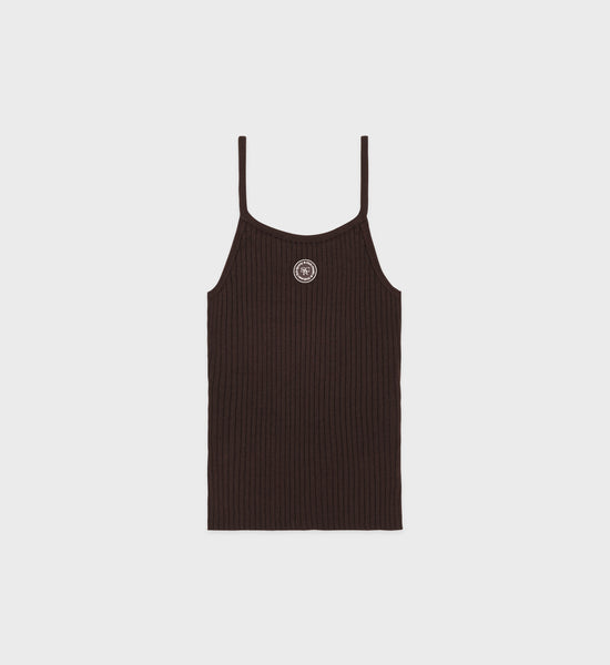 SRHWC Ribbed Tank - Chocolate