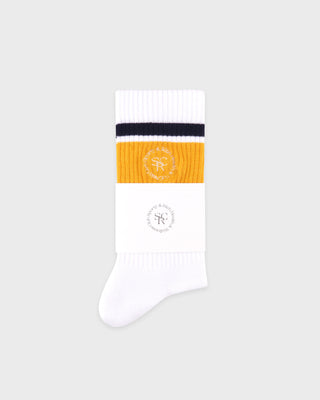 SRHWC Roller Socks - White/Navy/Faded Gold