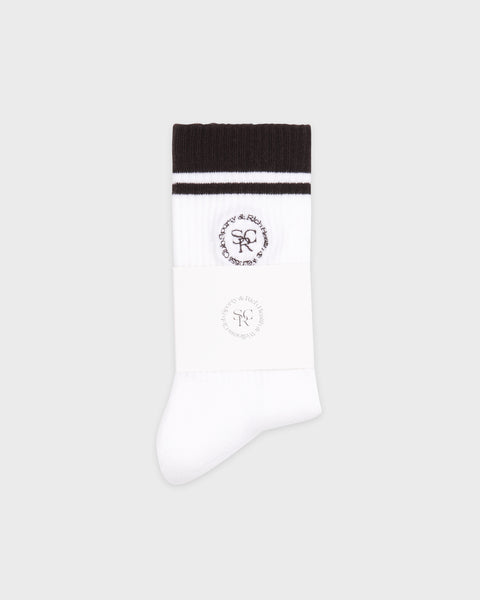 SRHWC Socks - White/Chocolate