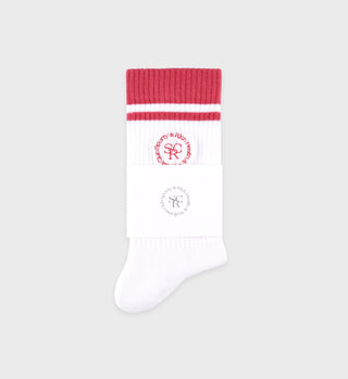 SRHWC Socks - White/Desert rose