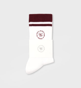 Chaussettes SRHWC - Blanc/Merlot