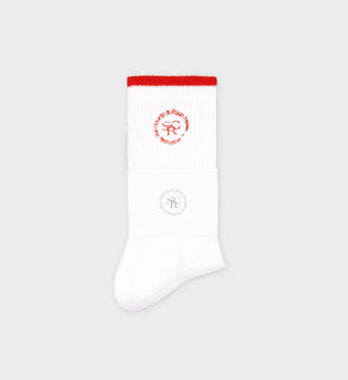 SRHWC Socks - White/Bright Red