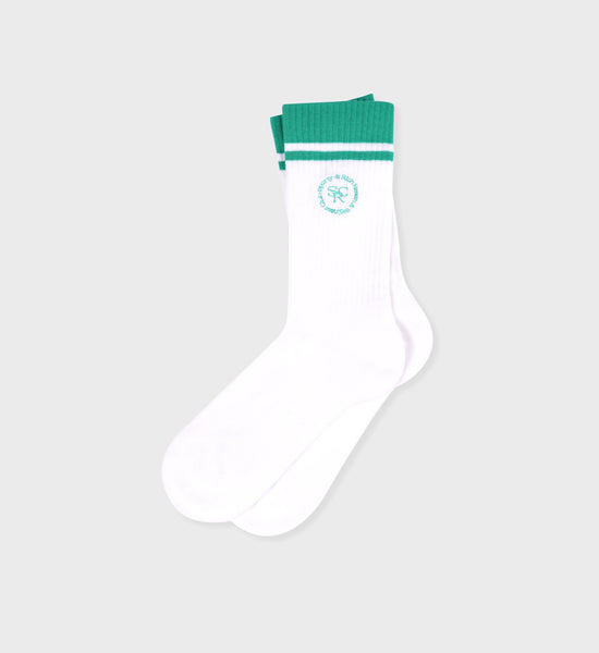 SRHWC Socks - White/Spring Green