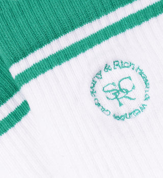 SRHWC Socks - White/Spring Green