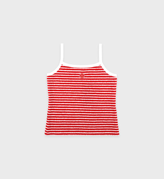SRHWC Striped Terry Tank - Fire Red Stripes – Sporty & Rich