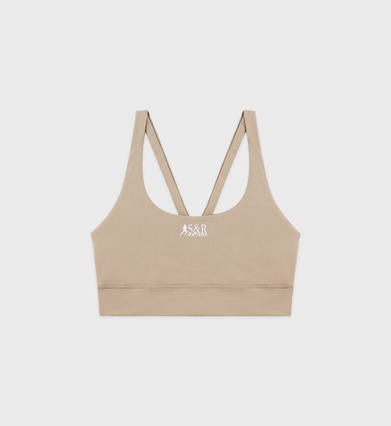 【SPORTY & RICH】Active Runner Bra SR Runner Active Bra - Elephant/White – Sporty & Rich