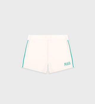 SR Runner Active Short - Cream/Spring Green