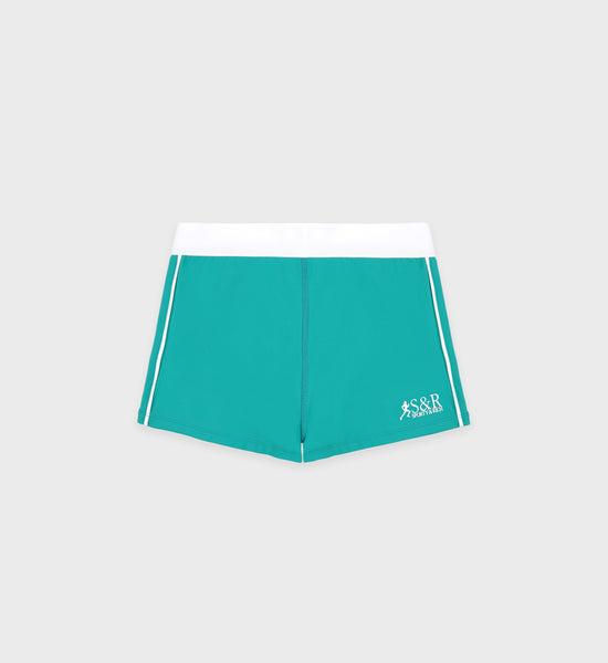 SR Runner Active Short - Spring Green/White