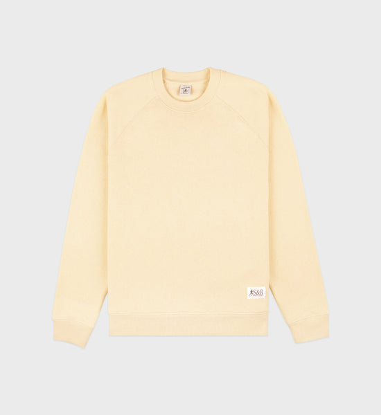 SR Runner Soft Crewneck - Almond/Navy