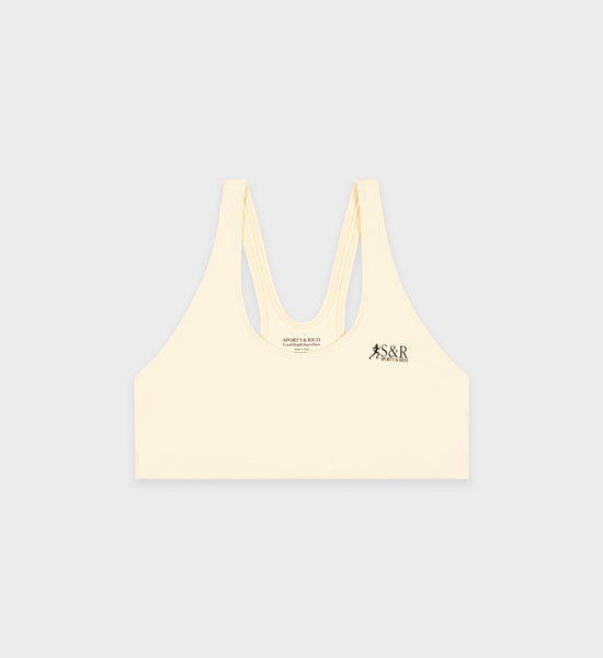 SR Runner Sports Bra - Almond/Black