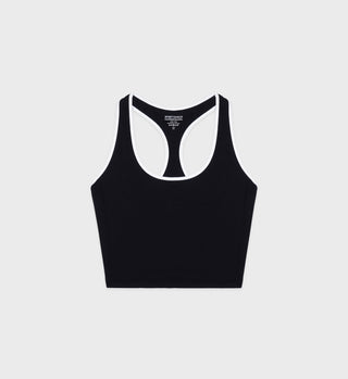 SR Runner Sports Tank - Black/White