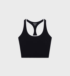 SR Runner Sports Tank - Black/White