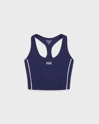 SR Runner Sports Tank - Light Navy/White