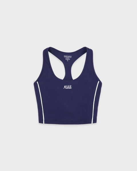 SR Runner Sports Tank - Light Navy/White