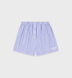 Short boxer mini S.R. Sport - Rayé Bleu