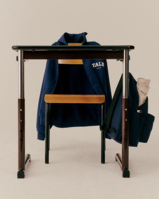 Yale Classic Zip Hoodie - Navy/White