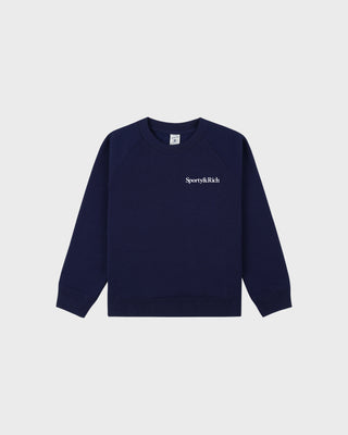 Play Tennis Kids Crewneck - Dark Navy