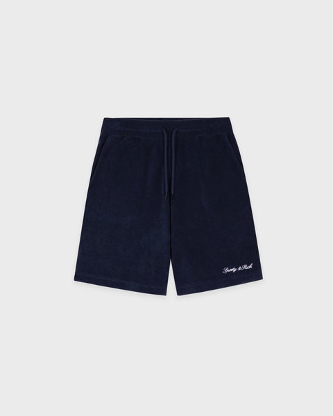 Signature Logo Kids Terry Short - Dark Navy