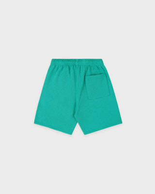 Classic Logo Kids Gym Short - Amalfi Green/White