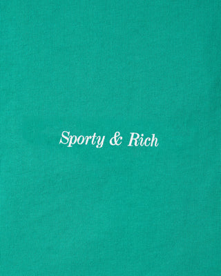 Classic Logo Kids Gym Short - Amalfi Green/White