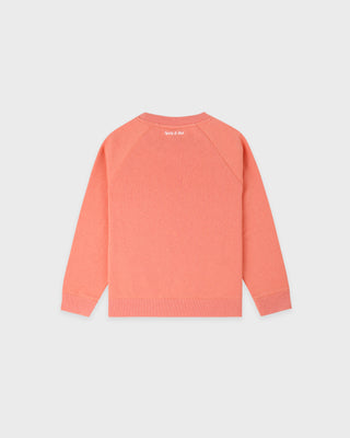 Be Nice Kids Crewneck - Flamingo/White