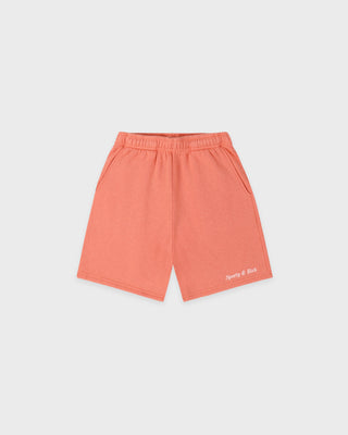 Classic Logo Kids Gym Short - Flamingo/White