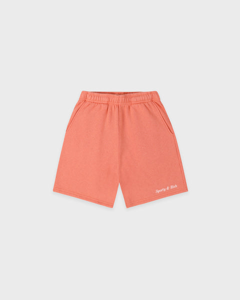 Classic Logo Kids Gym Short - Flamingo/White
