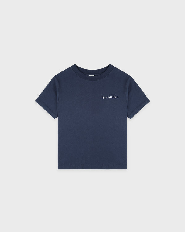 Drink More Water Kids T-Shirt - Light Navy/White
