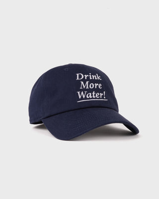 Drink More Water Kids Hat - Light Navy/White