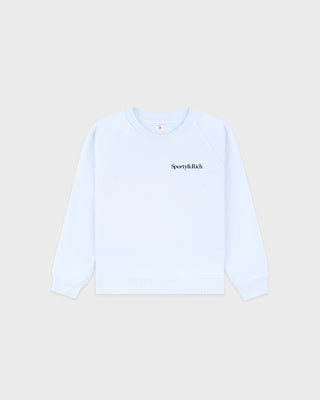 Play Tennis Kids Crewneck - Ciel